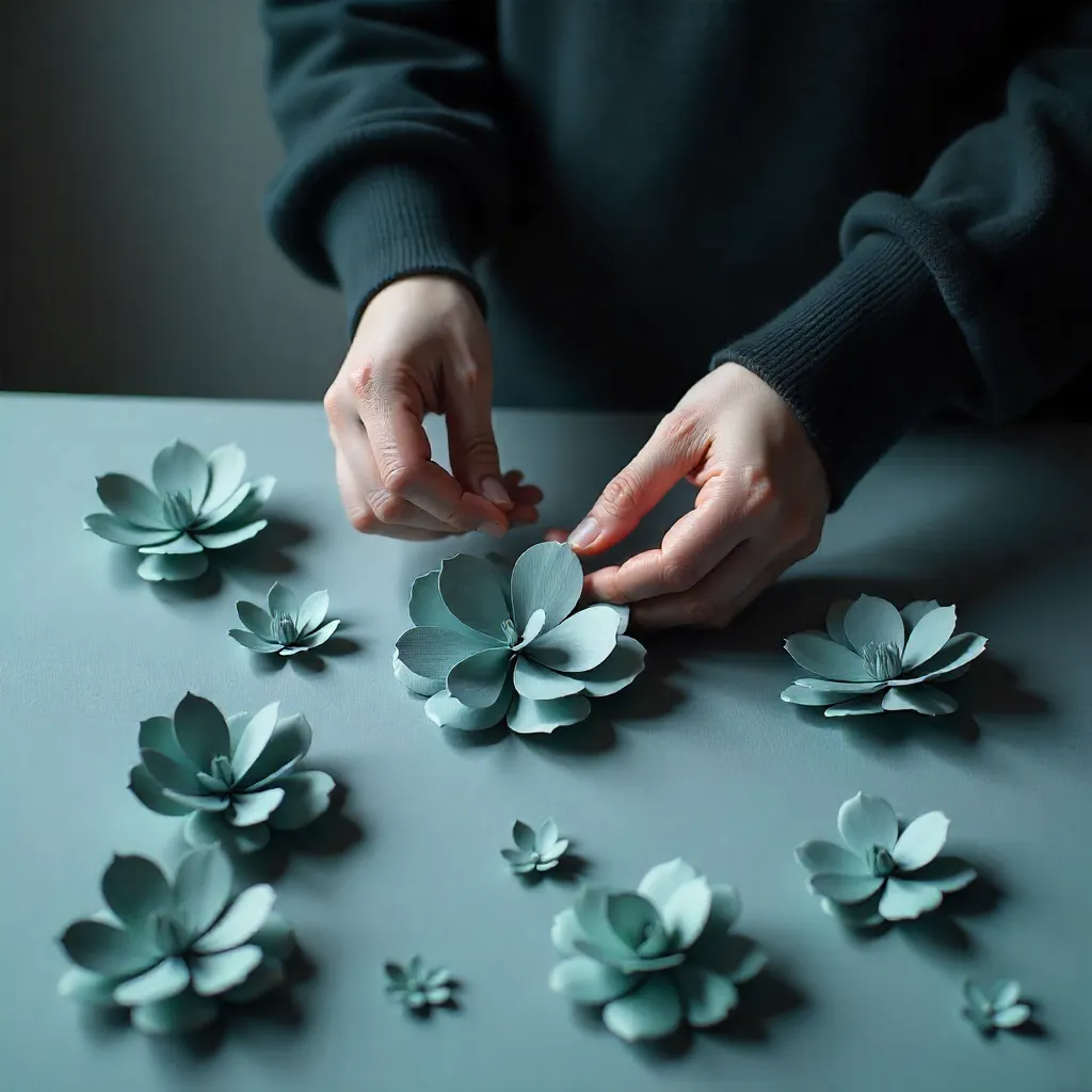 Peaceful crafting workspace